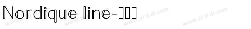 Nordique line字体转换
